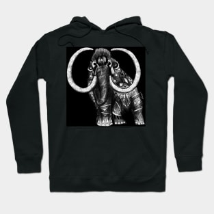 Mammoth ecopop jewel tattoo pattern Hoodie